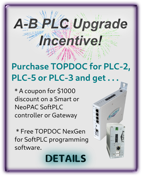 Upgrade Incentive Offer for Discounted SoftPLC
